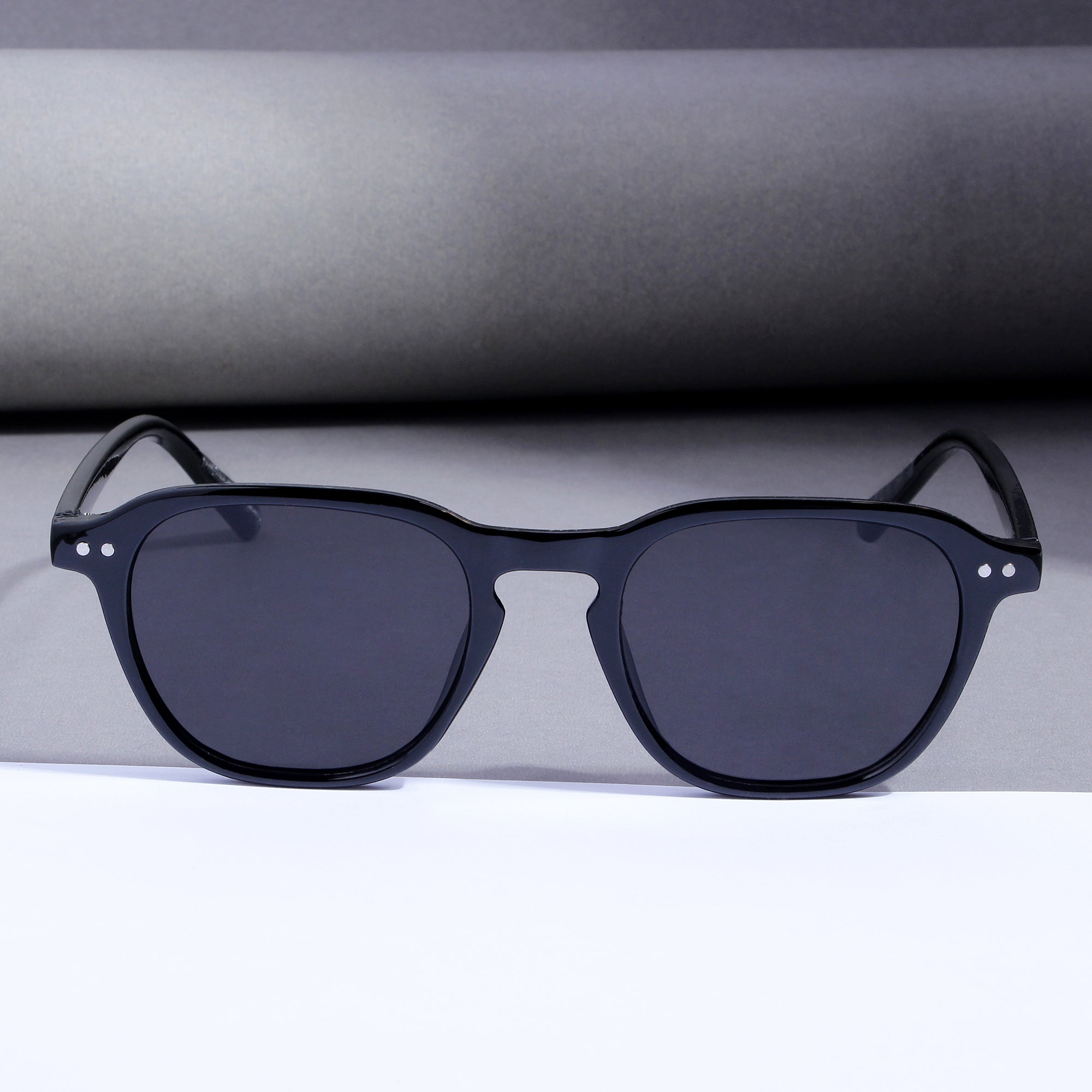 GlassyX V1 Black And Black Sunglasses