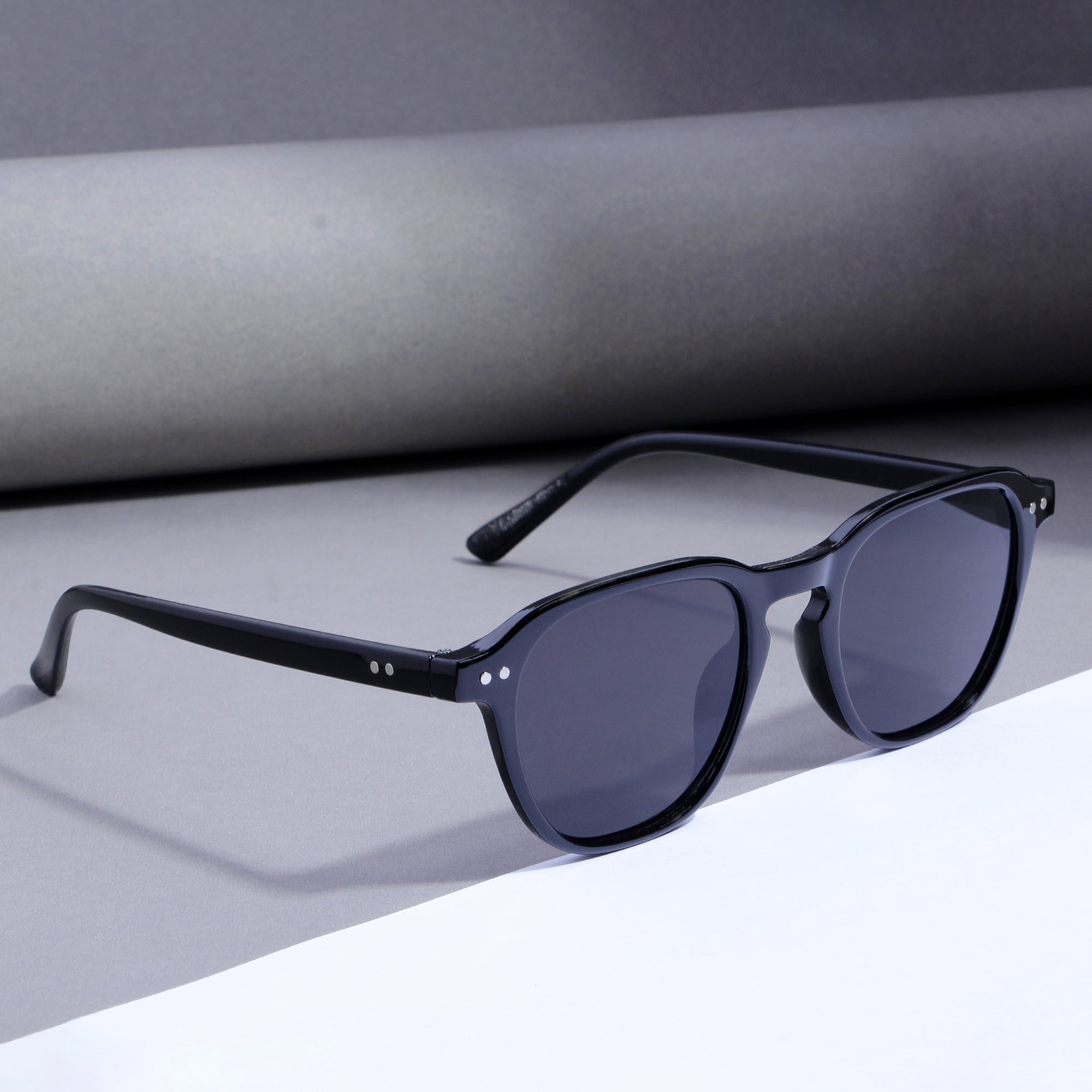 GlassyX V1 Black And Black Sunglasses