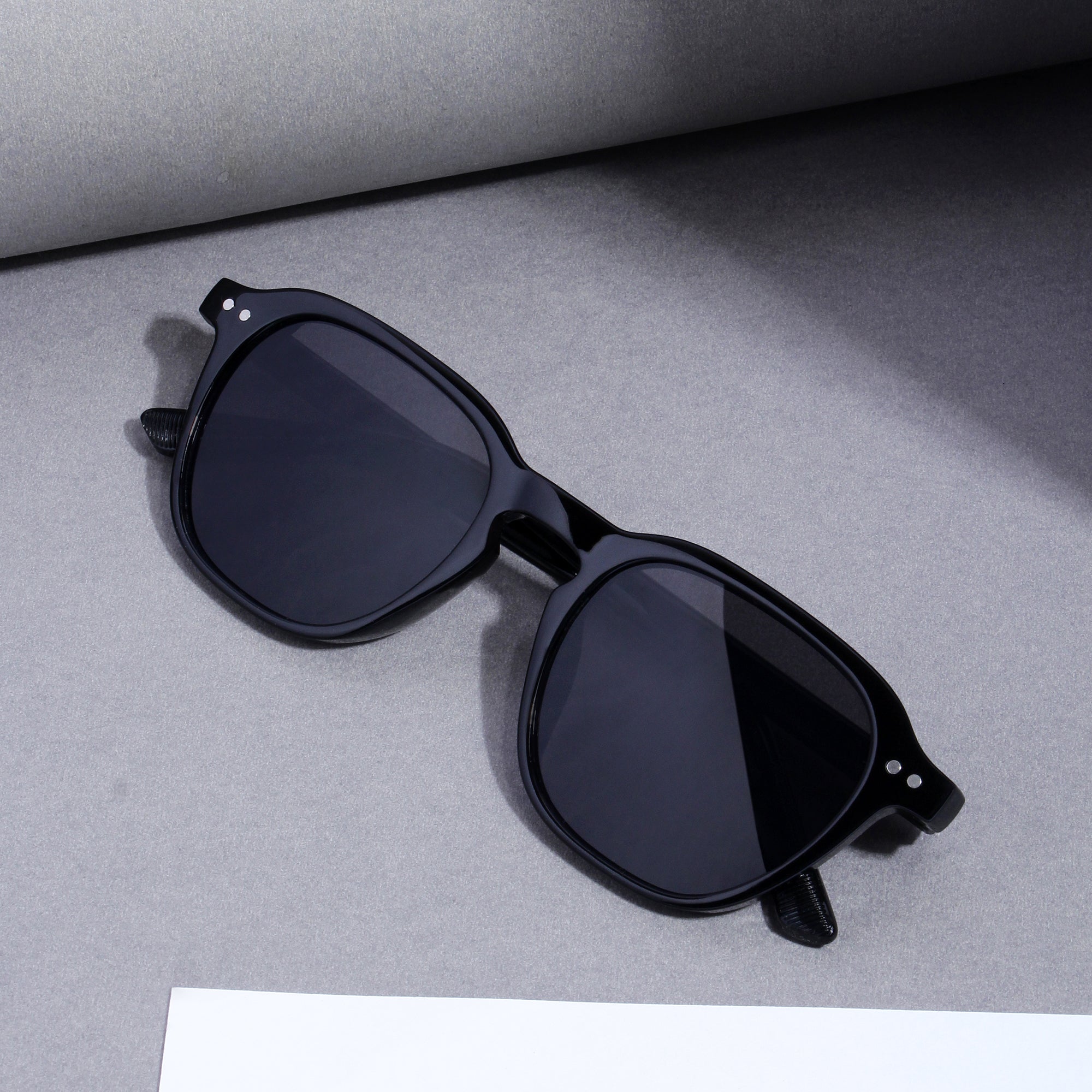 GlassyX V1 Black And Black Sunglasses